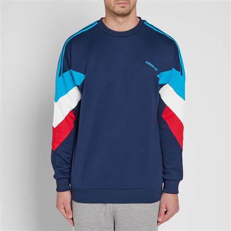 Adidas Palmeston Crew Sweat Collegiate Navy & Bold Aqua